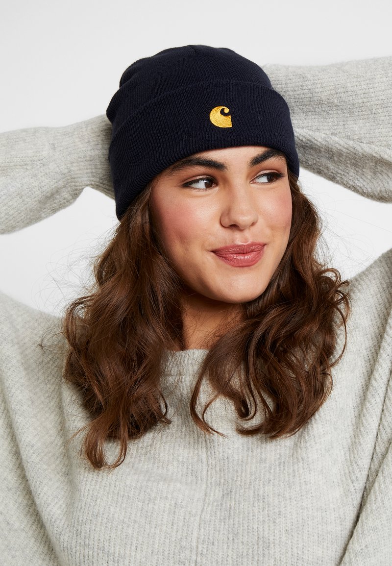 Carhartt Wip Chase Beanie Unisex Mutze Dark Navy Dunkelblau Zalando De
