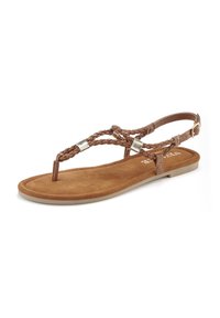 Vivance T-bar sandals - camelfarben