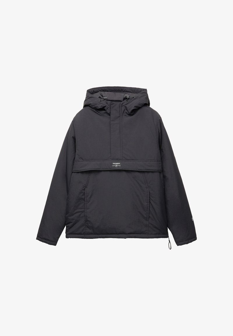 PULL&BEAR BASIC POUCH POCKET Giacca da mezza stagione black