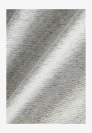 Light gray fabric with fine knit texture and soft folds creating subtle shadowing and depth.