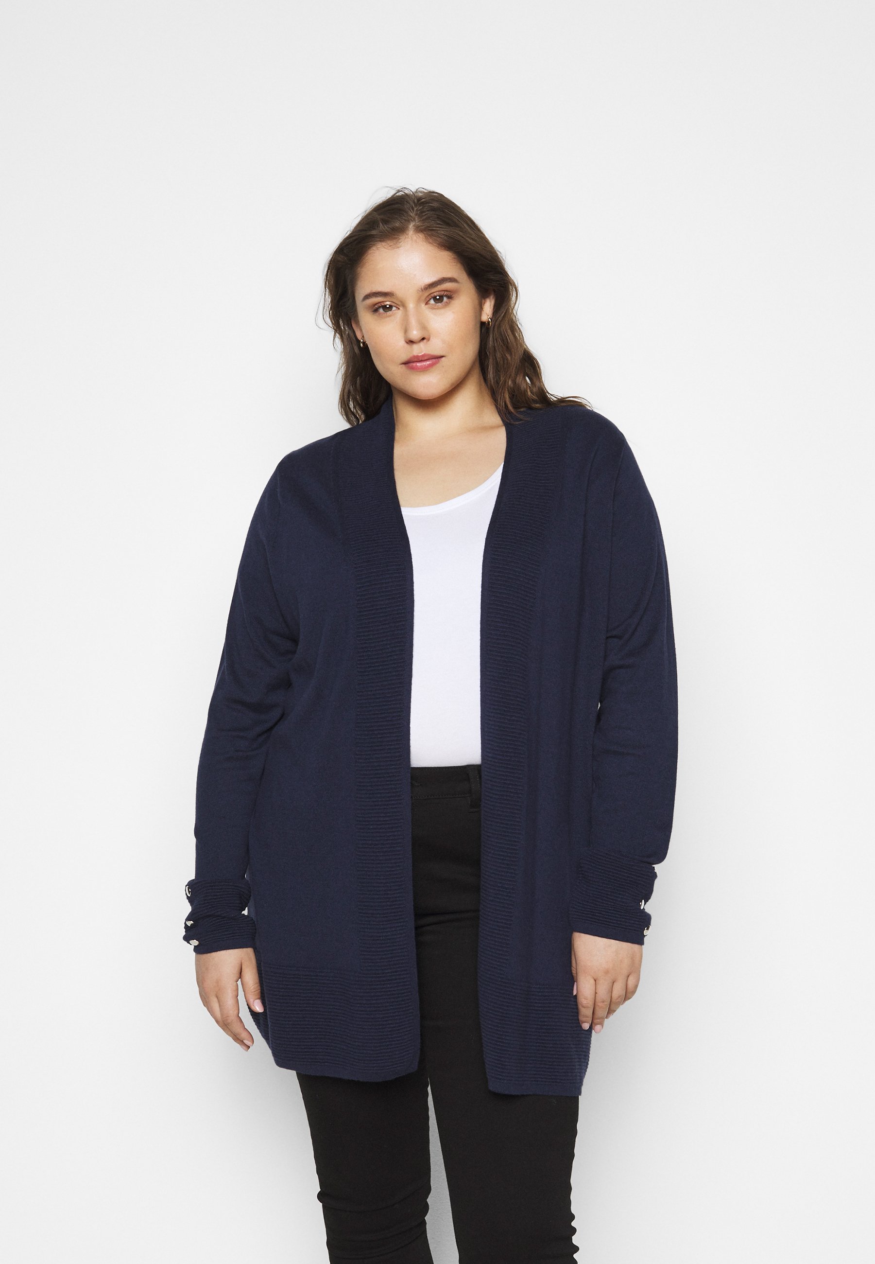 POPPER CUFF CARDI Cardigan navy POPPER CUFF CARDI Cardigan navy