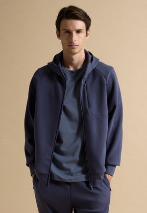 PIOMBO, FULL-ZIP JUMPER - Sudadera con cremallera - night blue