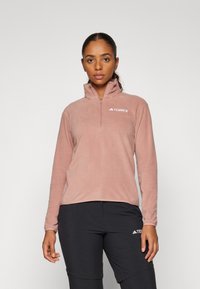 Adidas Terrex ESSENTIALS HALF ZIP  - Polárpulóver - warm clay
