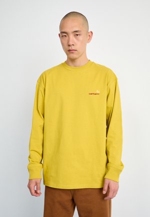 AMERICAN SCRIPT - Topper langermet - golden olive