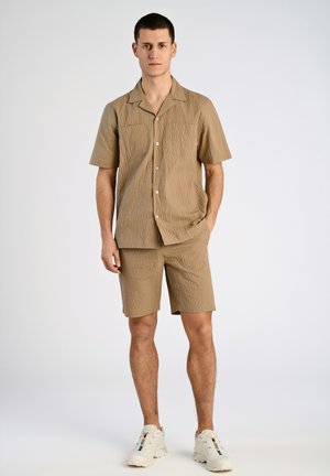 SEERSUCKER SET - Shortsit - moss green