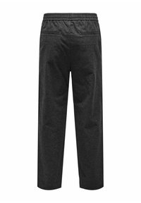 Only & Sons SINUS LOCKER GESCHNITTEN  - Stoffhose - black