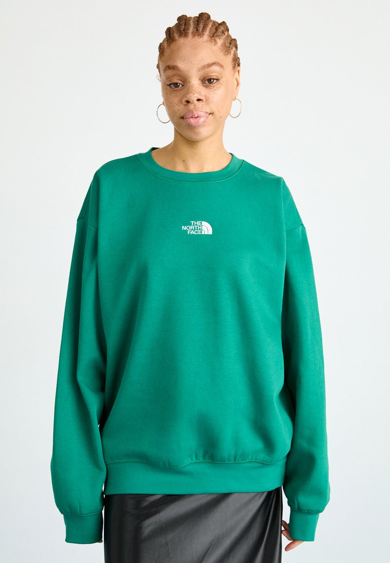 The North Face ESSENTIAL OVERSIZE CREW - Pusa - evergreen