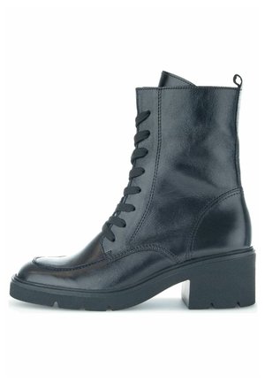 Šněrovací kotníkové boty - black