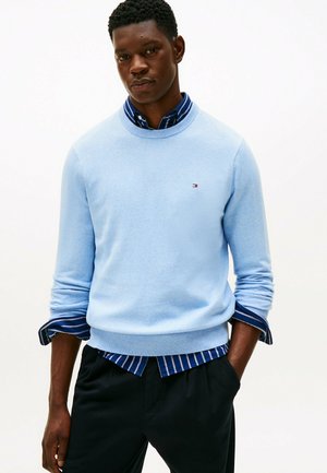 PIMA CREW NECK - Jersey de punto - vessel blue heather