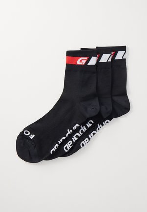CLASSIC REGULAR CUT SUMMER SOCKS 3 PACK UNISEX - Chaussettes de sport - black