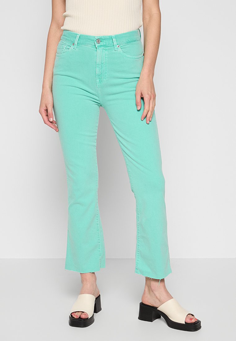 7 For All Mankind Bootcut jeans mintgroen