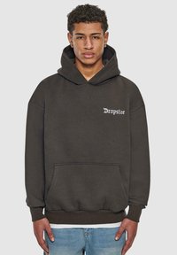 Dropsize DROPSIZE HERREN DROPSIZE HEAVY CLOUD DOVE HOODIE - Mikina s kapucí - washed black