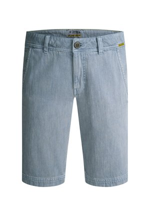 Camp David, CAMP DAVID CHINO SHORTS MIT USED-WASCHUNG - Shorts di jeans - dark silver-coloured/blue