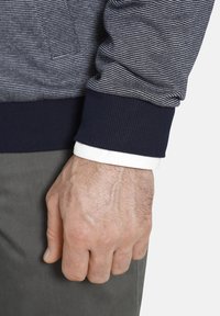Charles Colby DUKE MELVYN - Sweatjacke - dunkelblau gestreift