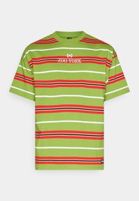 STRIPED UNISEX - T-shirt imprimé - green/red
