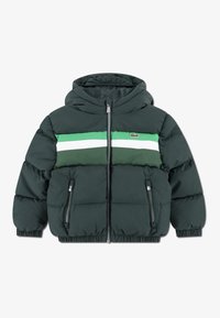 Lacoste CHEST STRIPE PUFFE - Zimska jakna - sinople
