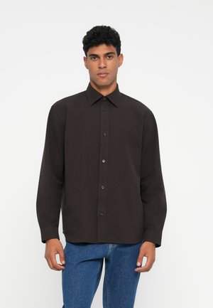 SLHRLXSINUS HEAVY SHIRT - Button down-skjorte - chocolate torte