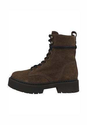 GUSTO - Kotníkové boty na platformě - dark brown sm