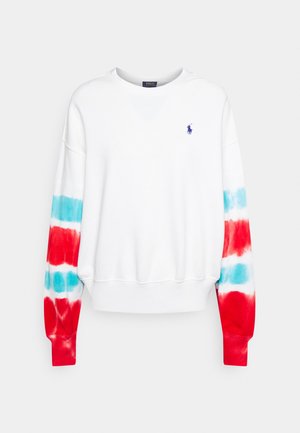 LOGO TIE-DYE FRENCH TERRY SWEATSHIRT - Bluza - white red