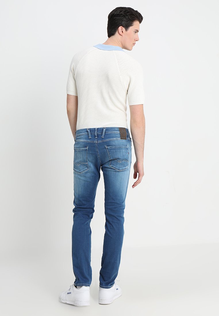 Replay HYPERFLEX ANBASS Jeans slim fit dark blue denim Replay Designersko til herre på salg | Zalando