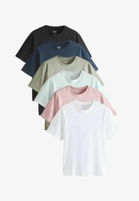 Unausgewählt, dusky pastels pink sage aqua white navy black