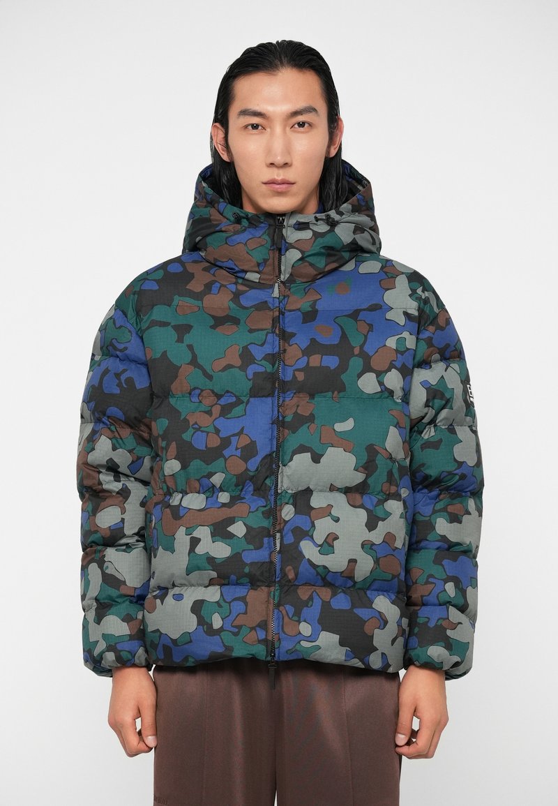 EA7 Emporio Armani MOUNTAIN ECO HOODED JACKET GRAPHIC - Ziemas jaka - multi-coloured