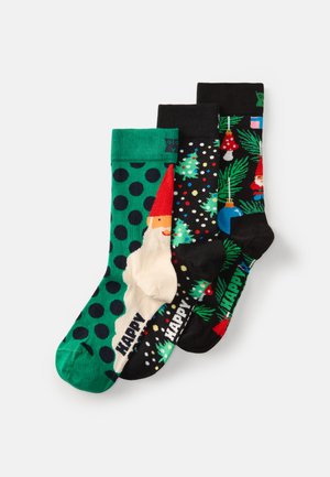 SANTAS NIGHT DECORATION UNISEX 3 PACK - Ponožky - multi