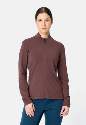Vaude, VAUDE TRIKOT WOMEN'S WINTRY FZ LS-SHIRT - Cycling Jersey - ruby dusk