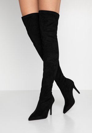 Overknee laarzen - black