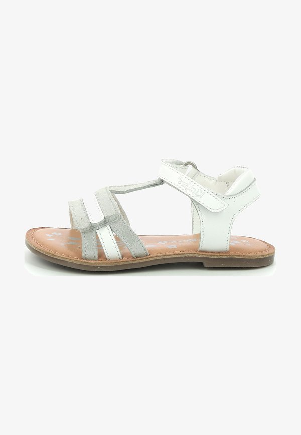 Riemensandalette – blanc argent