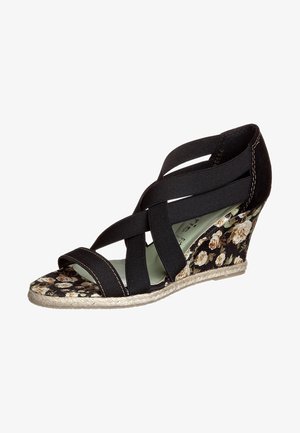 Tamaris, Sandales compensées - black