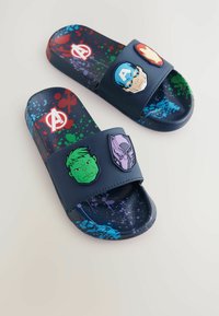 Next REGULAR FIT - MARVEL  - Ciabattine - navy
