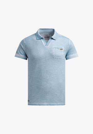Camp David, CAMP DAVID POLOSHIRT DUNE CRUSHER KURZARMSHIRT MIT POLOKRAGEN - Polo - hellblau