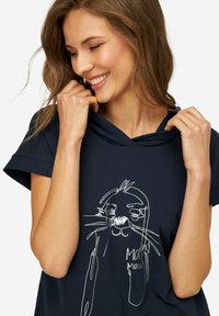 LAURASØN Triko s potiskem - dark blue