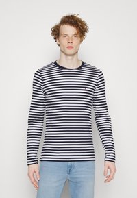 Tommy Hilfiger - SLIM FIT LONG SLEEVE TEE - Pikkade varrukatega topp - desert sky/white Väikepilt 1