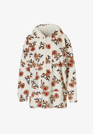 Happy Shorts INCL HOOD CHRISTMAS PRINT - Haut de pyjama - white