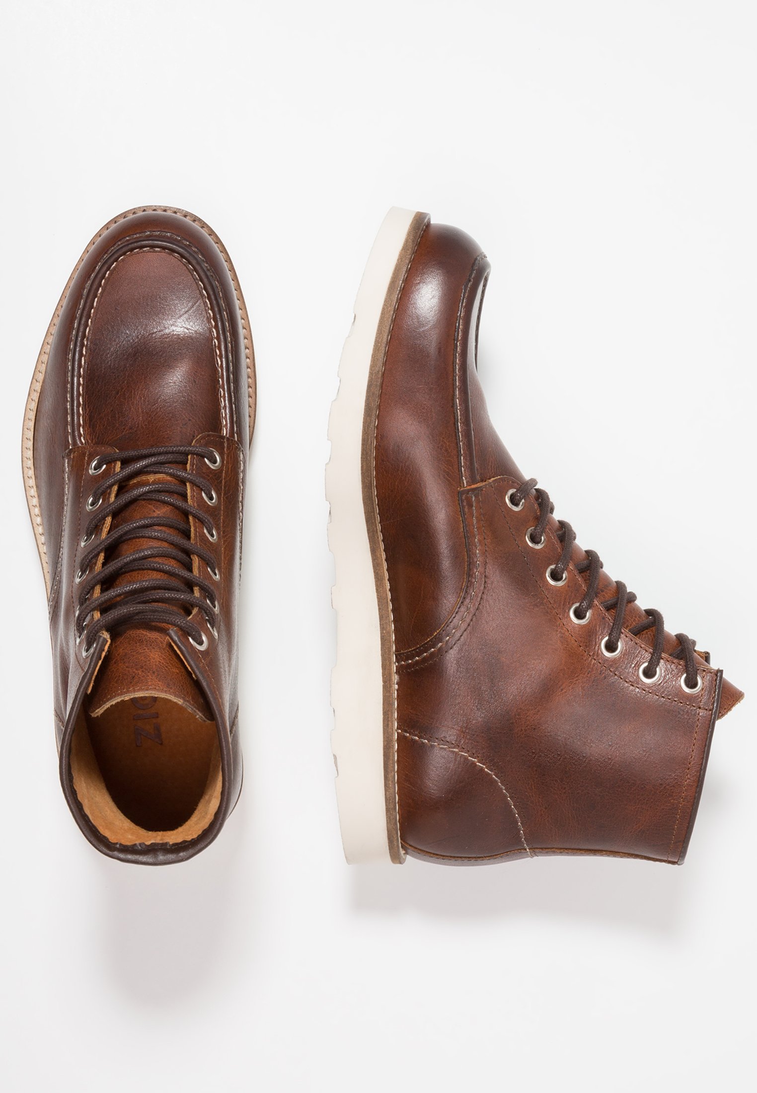 Zign Botines con cordones - cognac/marrón - Zalando.es