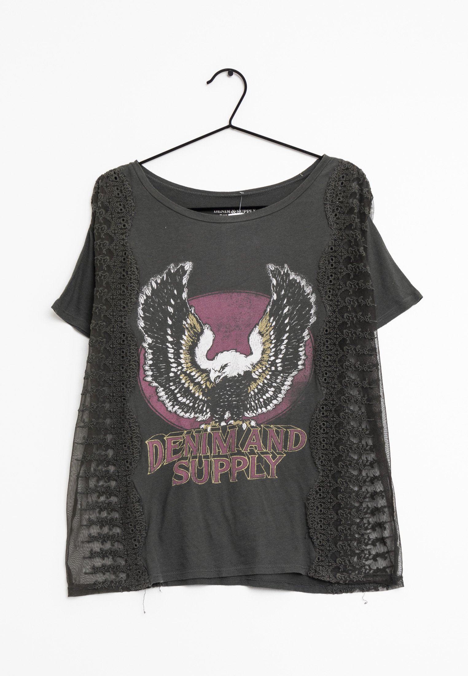 Denim & Supply Ralph Lauren Print T-shirt - grey - (Pre-owned 