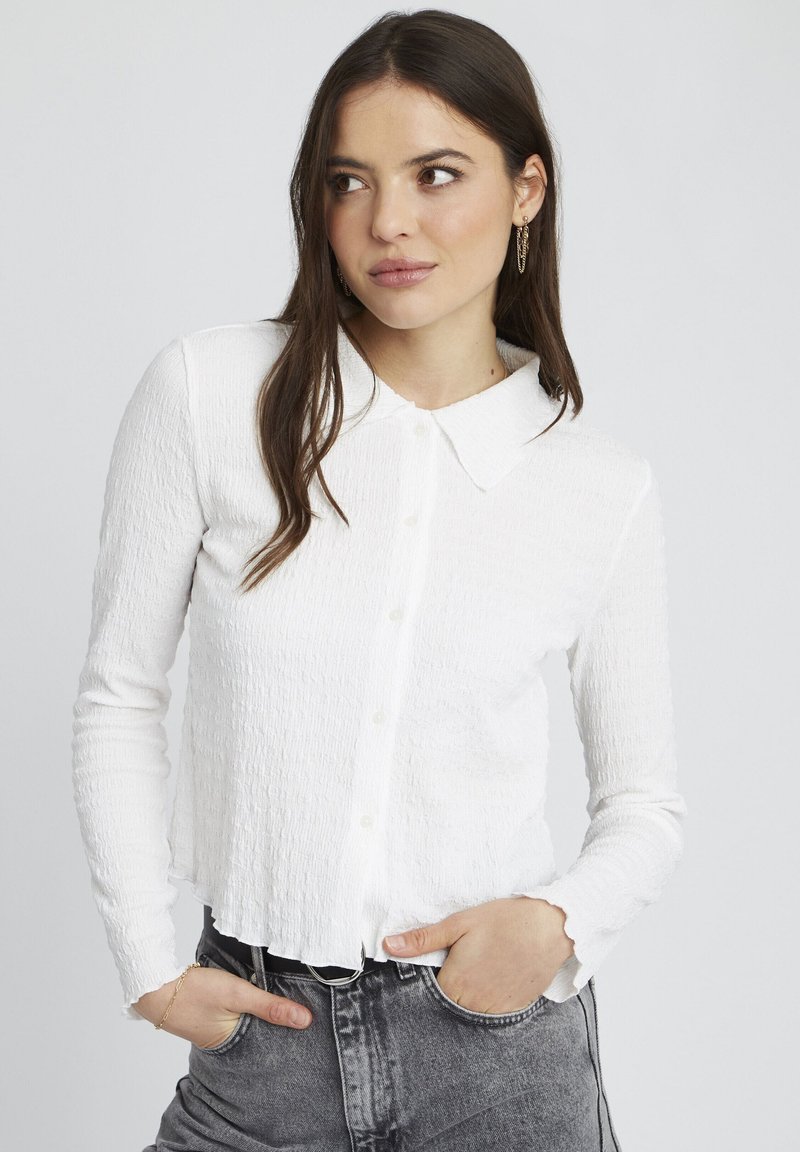 Chemisier Blanc Esprit Longueur Longue - Taille 34, 100% Coton, Occasion Très Bon état