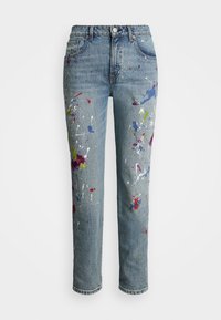 Print Boyfriend Tapered Ankle Jean - Blugi conici - alicia wash