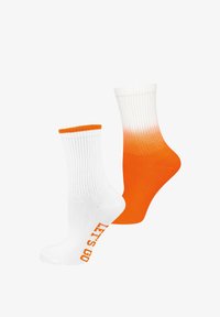 Selected, orange weiss