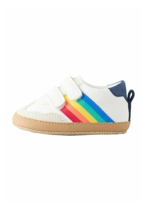 REGULAR FIT - BRIGHT RAINBOW TAPE GUM - Baby shoes - white