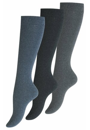 Yenita 3 PAAR - Kniestrümpfe - blautöne