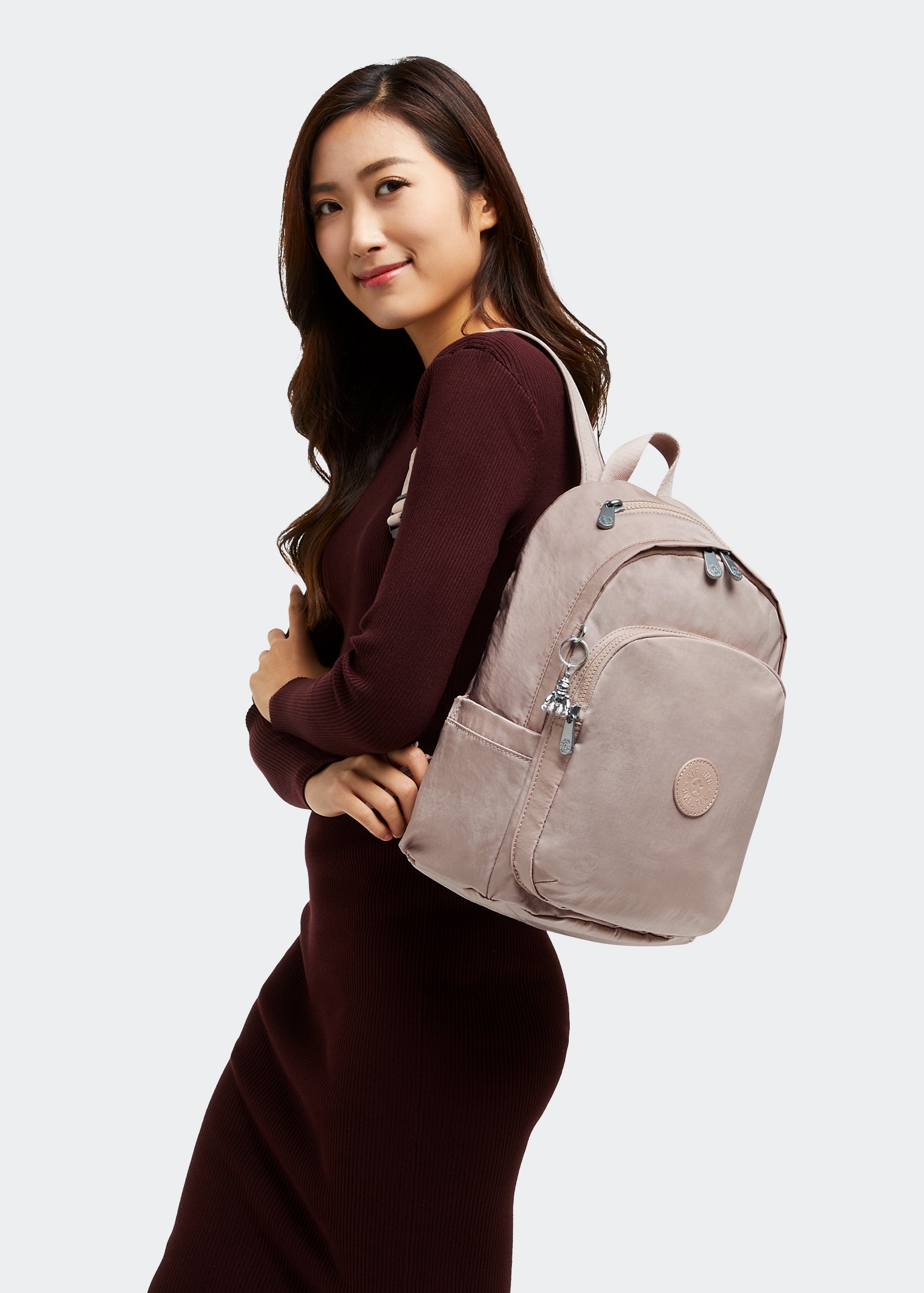 Kipling DELIA - Mochila - mild rose/rosa jaspeado - Zalando.es