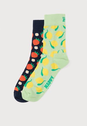 LEMON & STRAWBERRY SHORT CREW UNISEX 2 PACK - Κάλτσες - multi-coloured