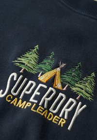Superdry & Co TRAVEL SOUVENIR LOOSE CREW  - Sweatshirt - eclipse navy