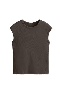 SOFT TOUCH SHORT-SLEEVED RIB - T-shirt basic - grey