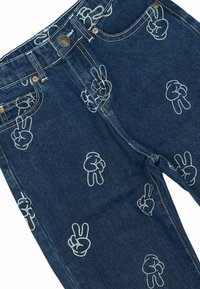 The New Tiesaus kirpimo džinsai - medium blue denim aop