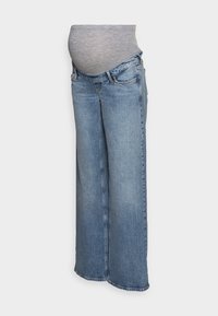 OLMJUICY  - Wide Leg - medium blue denim