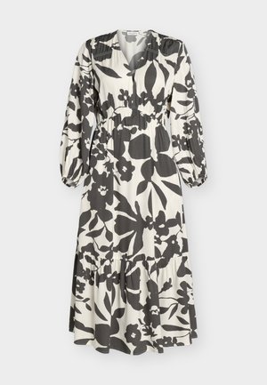 Marc O'Polo, GATHERING DETAIL DRESS - Μάξι φόρεμα - dark grey multi